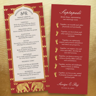 Cartão do Programa de Casamento Indígena e Hindu p