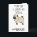Cartão do Pug<br><div class="desc">Adicione seu fraseio feito sob encomenda a este design usando "editam as caixas deste modelo do design" no lado de righthand do artigo, ou clicam o azul "personalizam-no" botão para arranjar o texto, mudam-nos as pias batismais e as cores e para adicionar igualmente a informações adicionais ou as imagens a...</div>