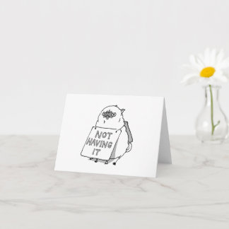 Cartão do pug zangado Não Estou Nem Aí