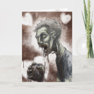 Cartão do querido do zombi
