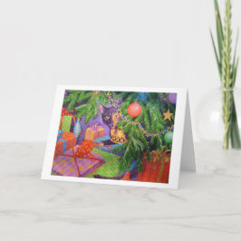 Cartão do Rato de Natal