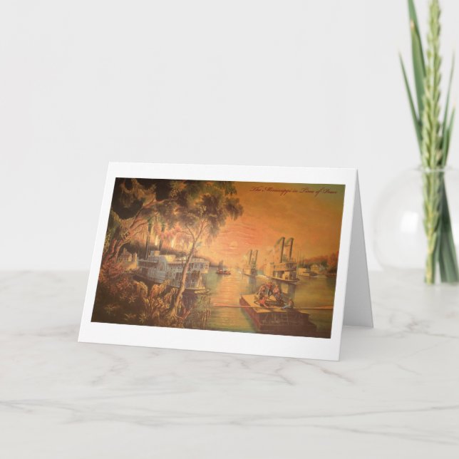 Cartão do rio Mississípi (Frente)