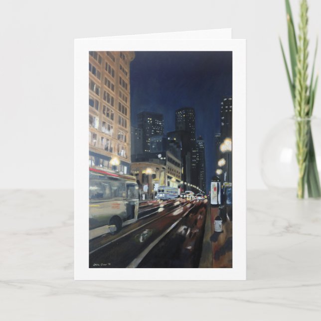 Cartão Do "rua mercado" pela comida de Trina (Frente)