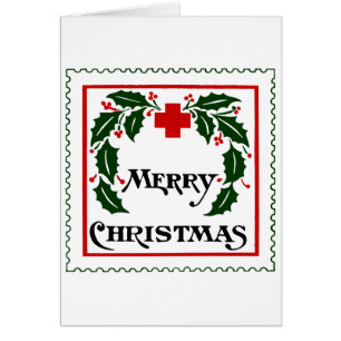 CARTÃO DO SELO DO NATAL VINTAGE