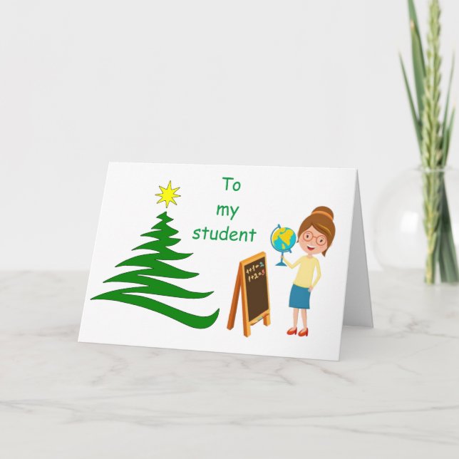 CARTÃO **DO SEU "PROFESSOR" NO NATAL** (Frente)