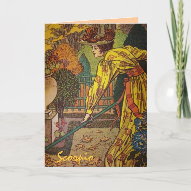 Cartão do Signo Astrológico "Escorpião" (Frente)