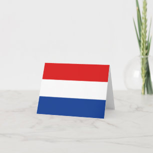 Cartão do Símbolo da Bandeira dos Países Baixos