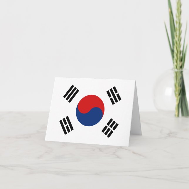 Cartão do Sinal da Coreia do Sul (Frente)