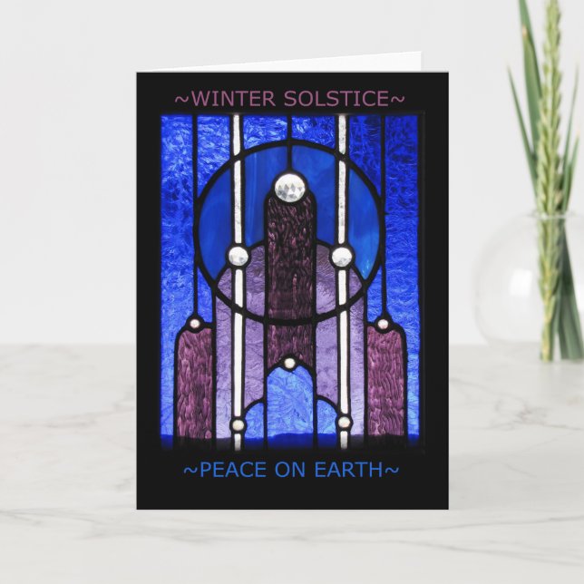 Cartão do solstício de inverno (Frente)