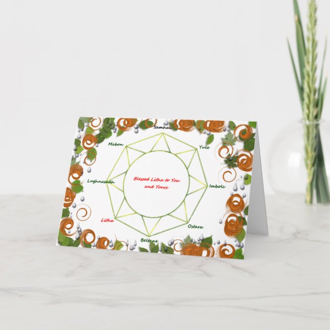 Cartão do solstício de verão (Frente)