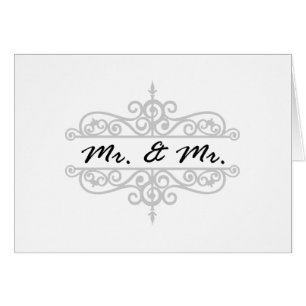 CARTÃO DO SR. E DE CASAMENTO DO SR. GAY