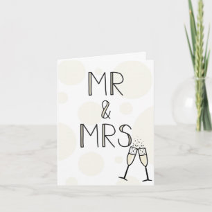 Cartão do Sr. & Sra. Wedding