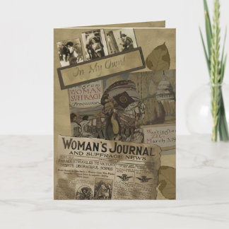 Cartão do sufrágio das mulheres do vintage 1913