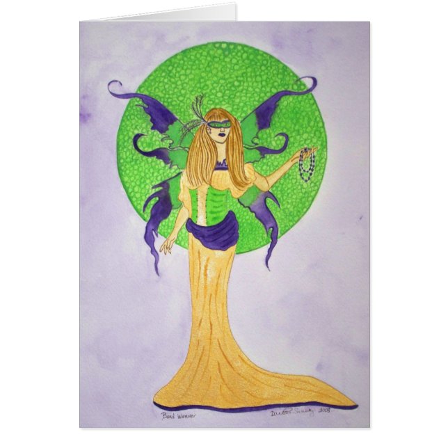 Cartão do tecelão do grânulo (Frente)