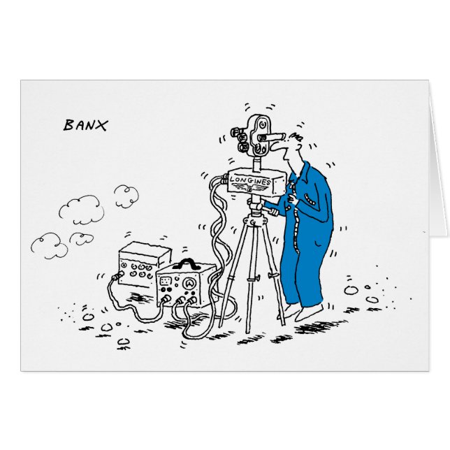 Cartão do Timekeeper 1964 de Longines (Frente Horizontal)