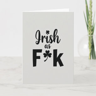 Cartão do Trevo do Orgulho Irlandês