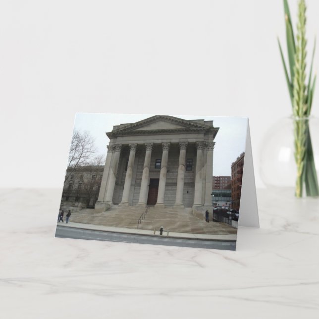 Cartão do tribunal de Staten Island County (Frente)