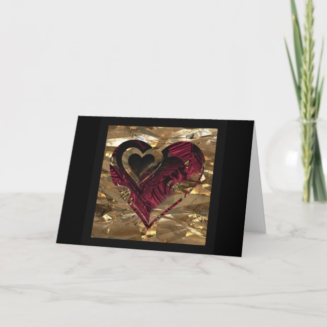 Cartão Do "Uma coisa dourada amor " * (Frente)