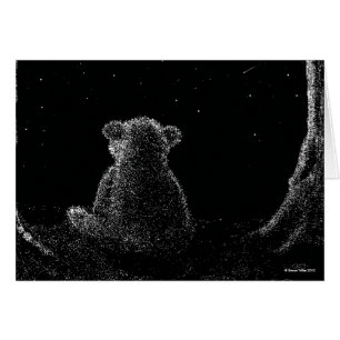 Cartão do urso da estrela