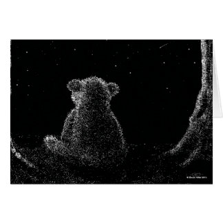 Cartão do urso da estrela