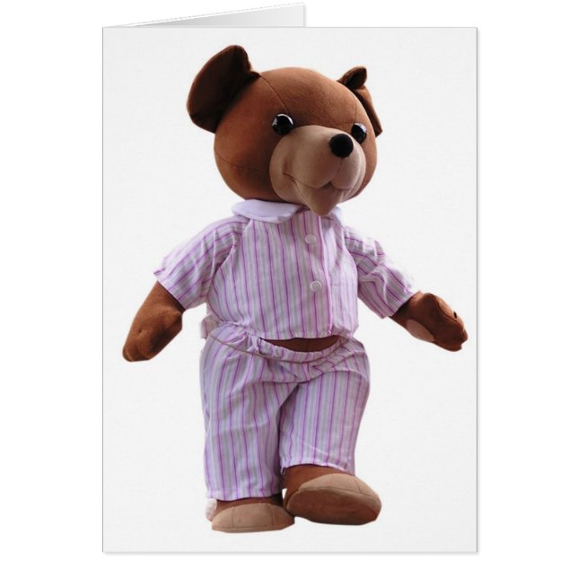 Cartão do urso de ursinho (Frente)