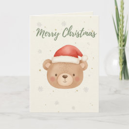 Cartão do Urso Feliz Natal