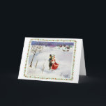 Cartão do vazio do país das maravilhas do inverno<br><div class="desc">País das maravilhas do inverno - lubrifique em canvas pelo artista Liz Viztes.  Etiquetas,  etiquetas e selos de harmonização de endereço do remetente também disponíveis!</div>