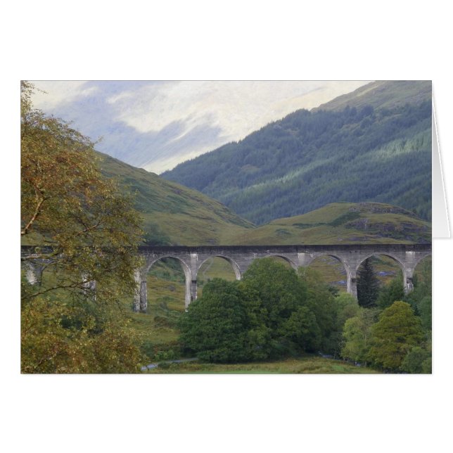 Cartão do viaduto de Harry Potter Glenfinnan (Frente Horizontal)