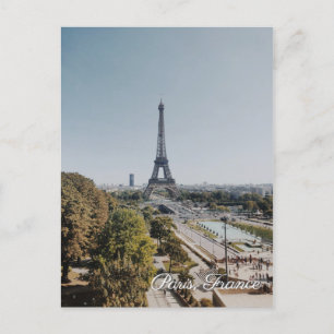 Cartão do viagem da torre Eiffel de Paris France