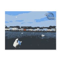 Cartão do viagem de Ireland do vintage