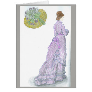 Cartão do Victorian - amor, poema