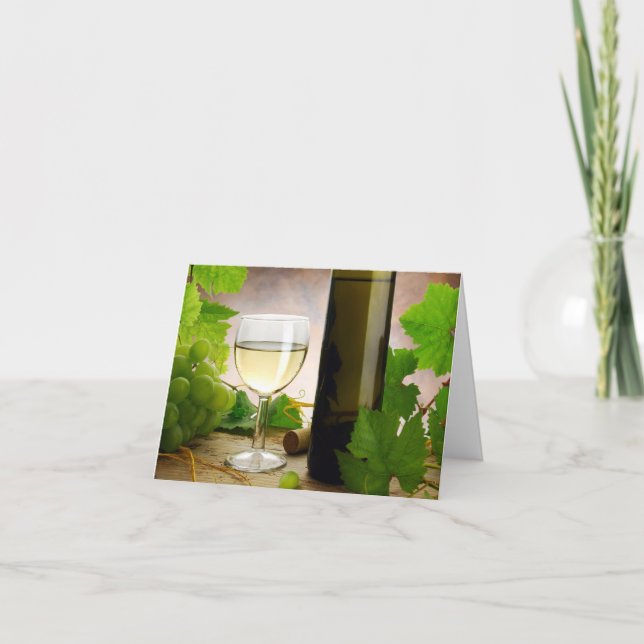 Cartão do vinho branco (Frente)