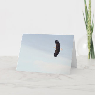 Cartão do vôo da águia americana
