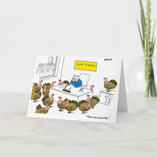 Cartão do Xmas dos perus (Frente)