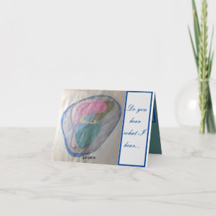 Cartão Do you hear what I hear; He will bring us goodness