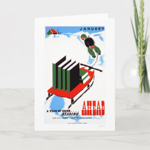 Cartão Do Your Reading Snow 1938 WPA