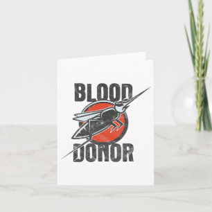 Cartão Doador Engraçado de Sangue