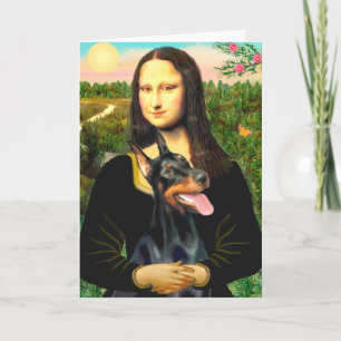 Cartão Doberman 1 - Mona Lisa