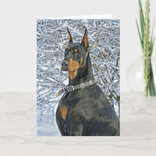 Cartão Doberman Fosty Day