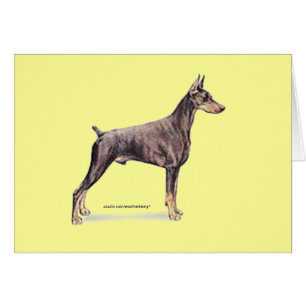 Cartão Doberman Pinscher