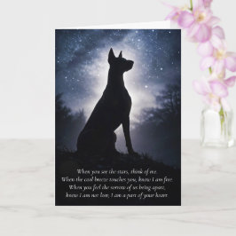 Cartão Doberman Pinscher Dobie Simpatia Espiritual