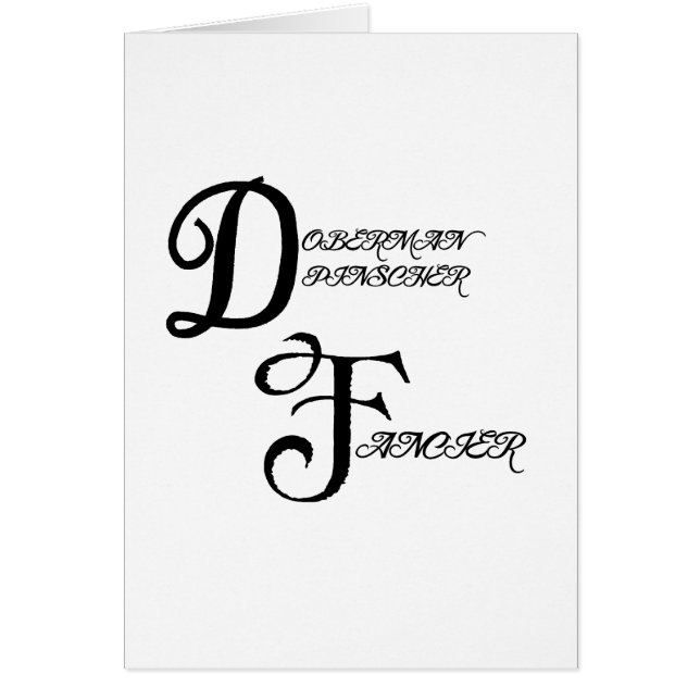 Cartão doberman pinscher fancier.png (Frente)