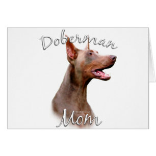Cartão Doberman Pinscher (Isabella) Mãe 2