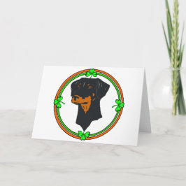 Cartão Doberman Pinscher St Patricks