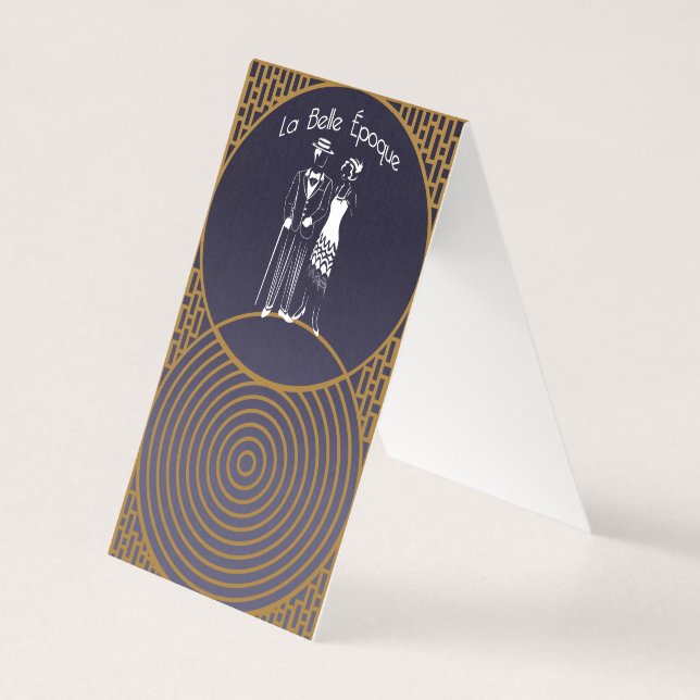 Cartão dobrado Art Deco (Frente)