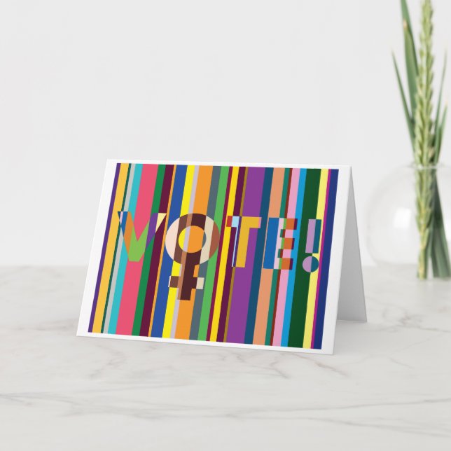 Cartão Dobrado - "As Mulheres Decidirão" (VOTAÇÃO! (Frente)