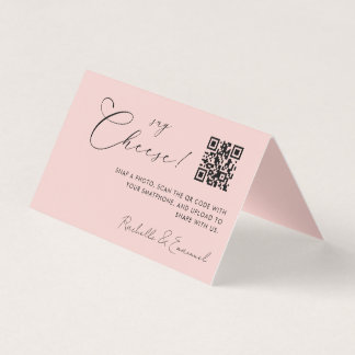 Cartão Dobrado com QR code Minimalista Capture The
