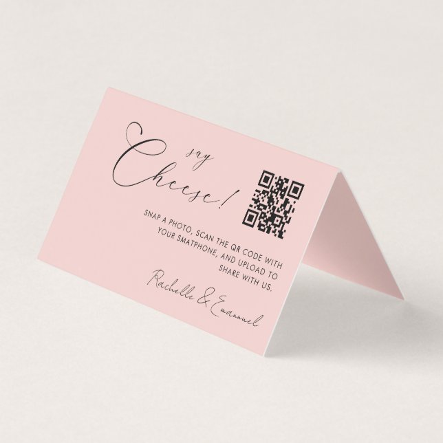 Cartão Dobrado com QR code Minimalista Capture The (Frente)