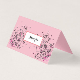 Cartão dobrado da barraca dobra horizontal feita