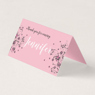 Cartão dobrado da barraca dobra horizontal feita